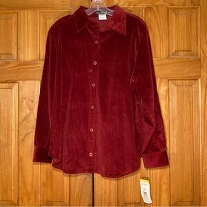 NWT Vintage Harve Benard Corduroy Top Blouse Size 14